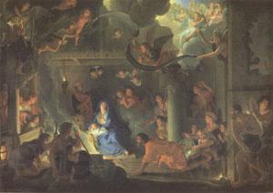 LE BRUN, Charles The Adoration of the Shepherds (mk05) Spain oil painting art